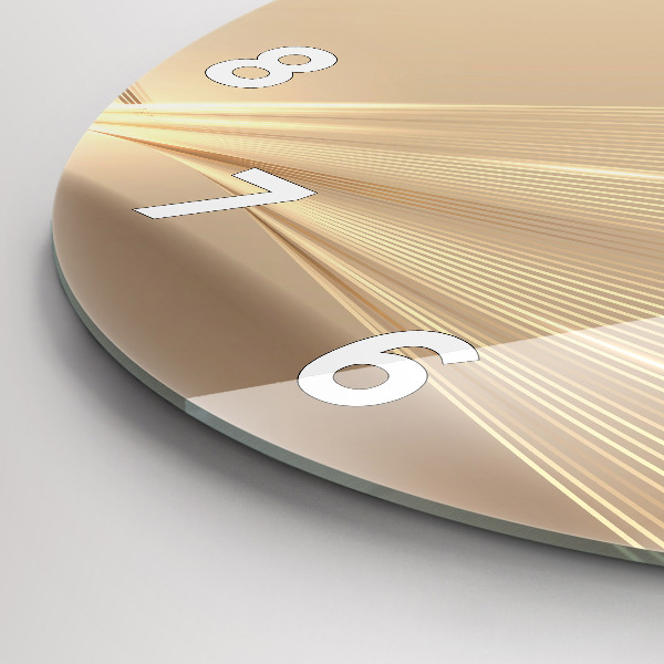 Kerek fali üvegóra Absztrakt fény