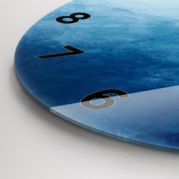 Kerek fali üvegóra Absztrakciós víz