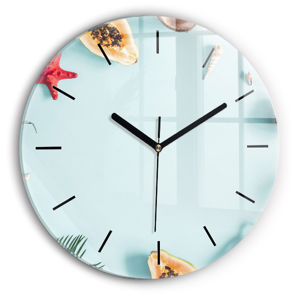 Kerek fali üvegóra Nyári kompozíció