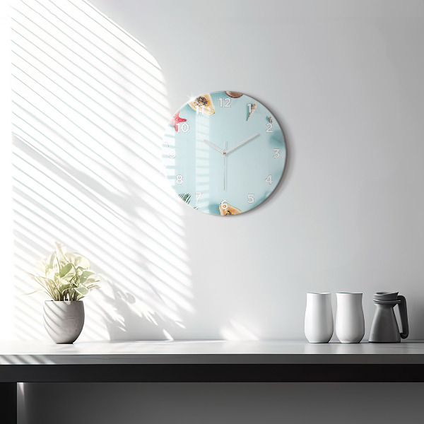 Kerek fali üvegóra Nyári kompozíció