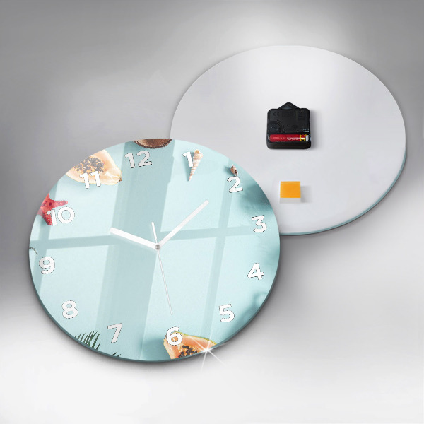 Kerek fali üvegóra Nyári kompozíció