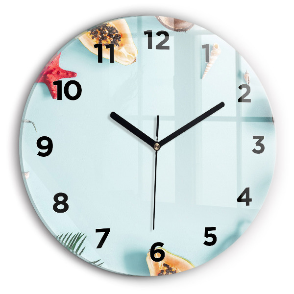 Kerek fali üvegóra Nyári kompozíció