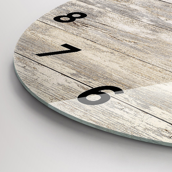 Kerek fali üvegóra Fa panelek