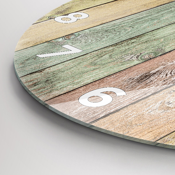 Kerek fali üvegóra Színes táblák