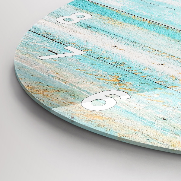 Kerek fali üvegóra Kék táblák