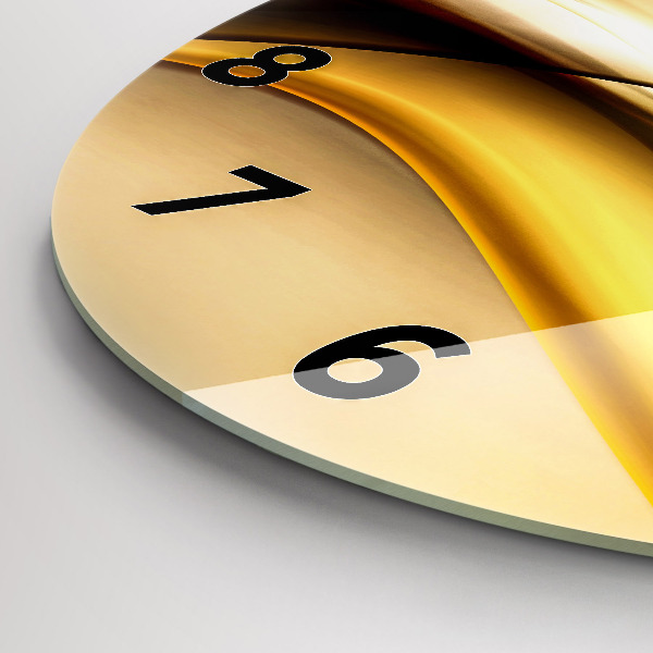 Kerek fali üvegóra Absztrakt hullám