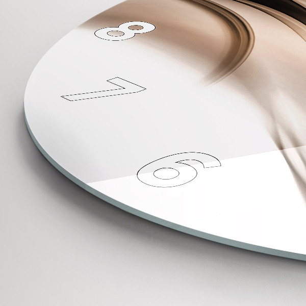 Kerek fali üvegóra Absztrakciós vonal