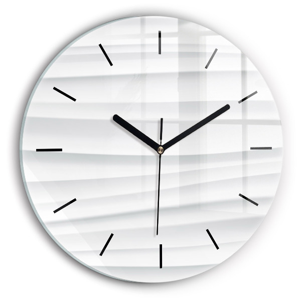 Kerek fali üvegóra Hullámok textúrája