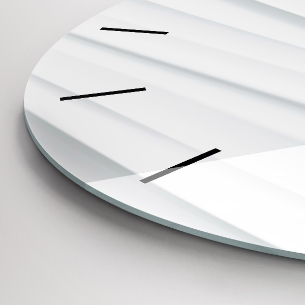 Kerek fali üvegóra Hullámok textúrája