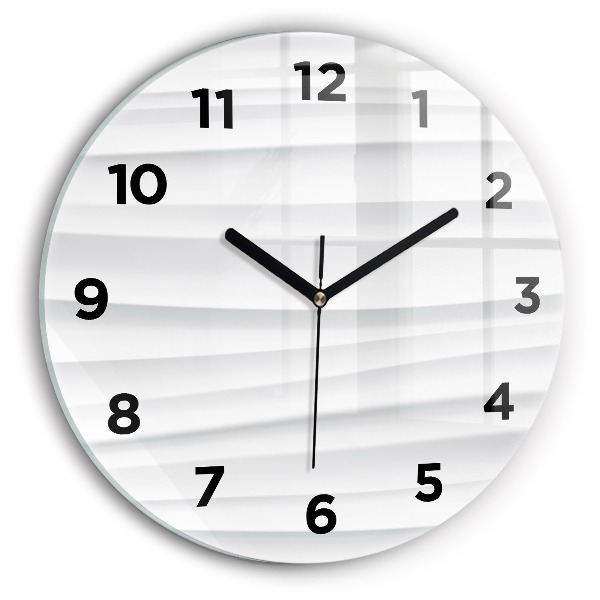 Kerek fali üvegóra Hullámok textúrája