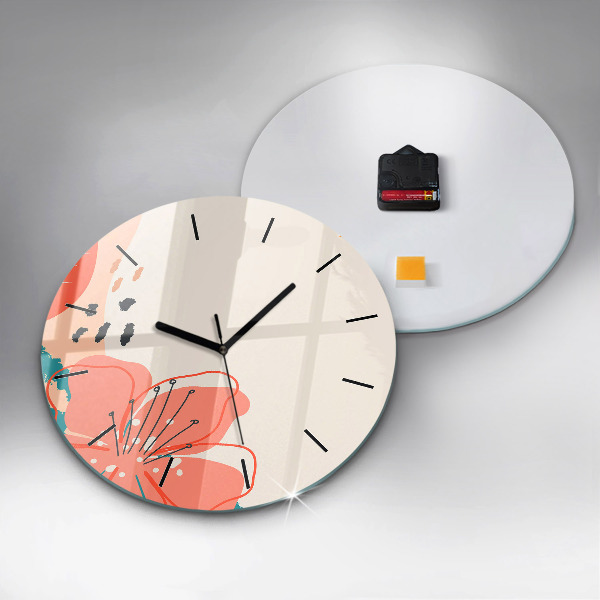 Kerek fali üvegóra Hawaii növények