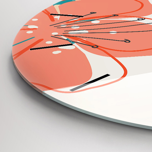 Kerek fali üvegóra Hawaii növények