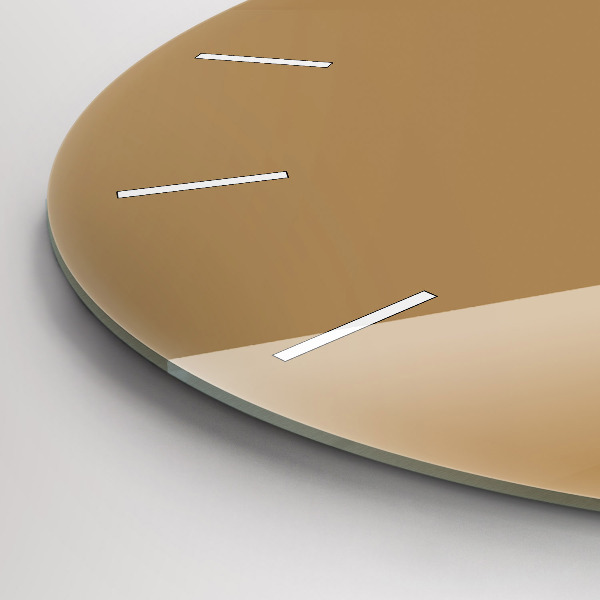 Kerek fali üvegóra Bézs