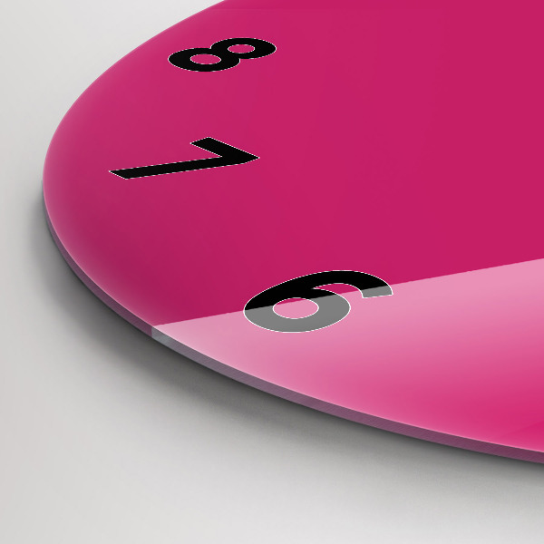 Kerek fali üvegóra Rózsaszín