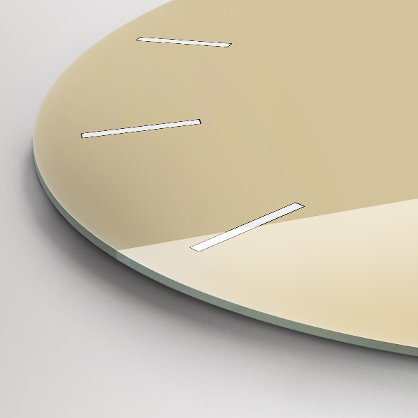 Kerek fali üvegóra Bézs