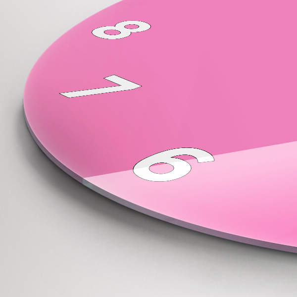 Kerek fali üvegóra Rózsaszín