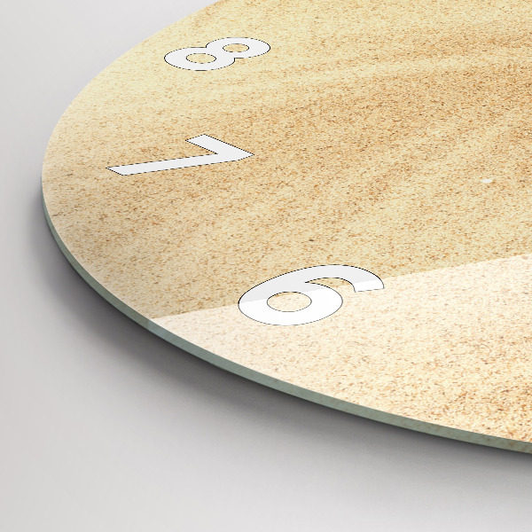 Kerek fali üvegóra Arany absztrakció