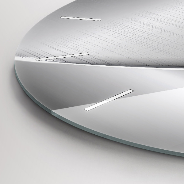 Kerek fali üvegóra Ezüst mintás