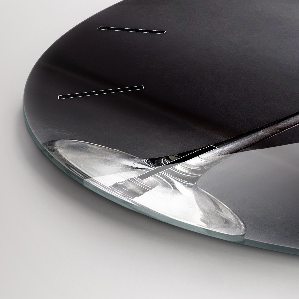 Kerek fali üvegóra Pohár bor