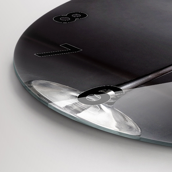 Kerek fali üvegóra Pohár bor