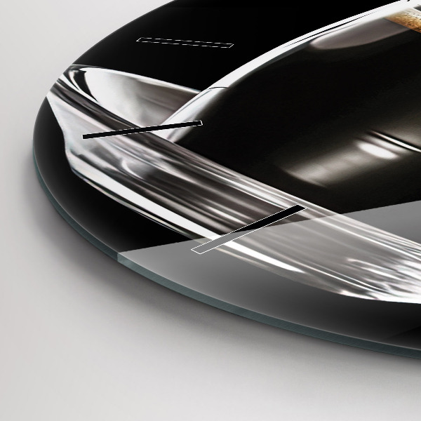 Kerek fali üvegóra Feketekávé