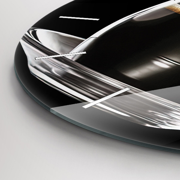 Kerek fali üvegóra Feketekávé