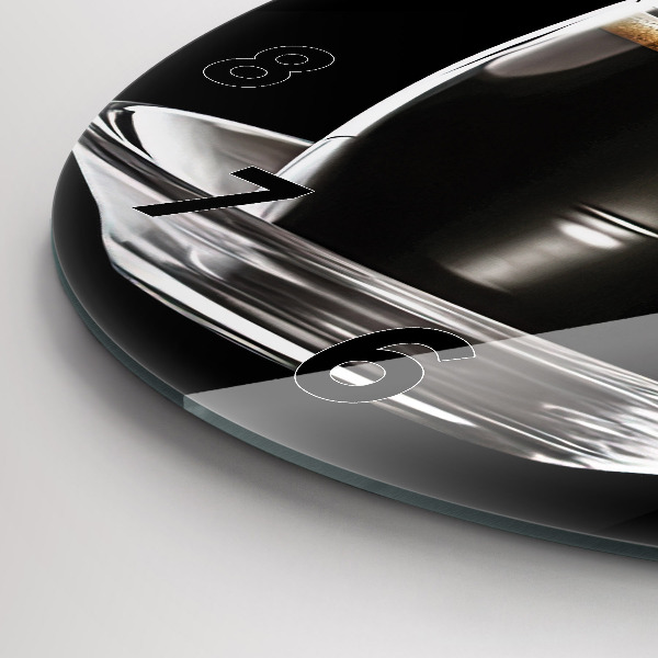 Kerek fali üvegóra Feketekávé