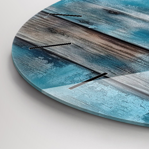 Kerek fali üvegóra Kék táblák