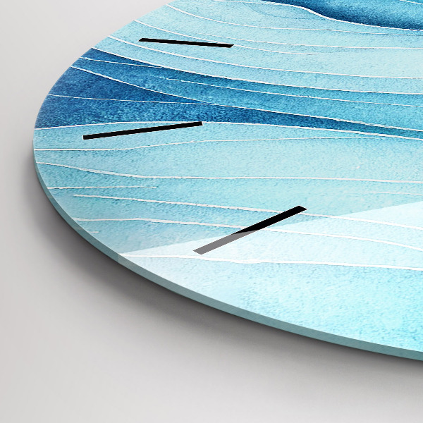 Kerek fali üvegóra Kék felhők