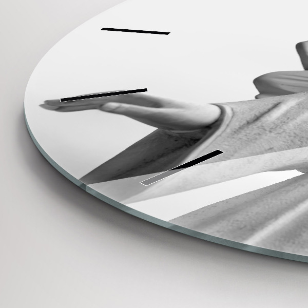 Kerek fali üvegóra Öreg angyal szobor