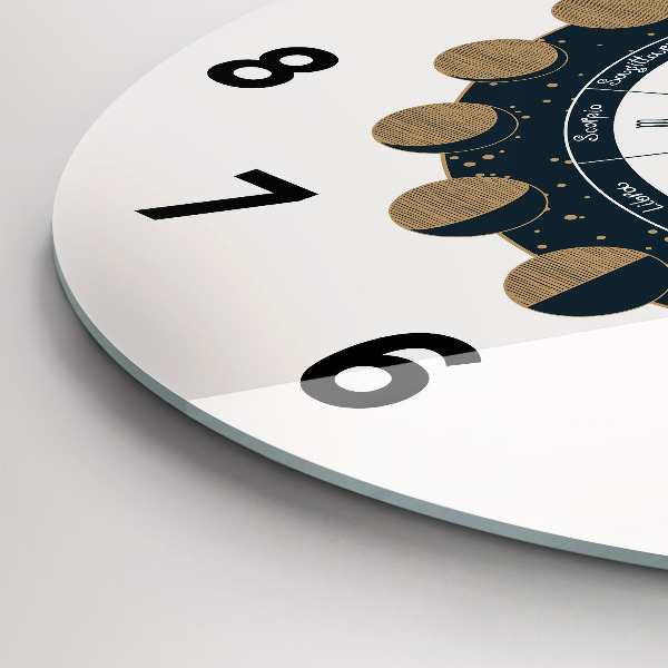 Kerek fali üvegóra Holdfázisok és a szem