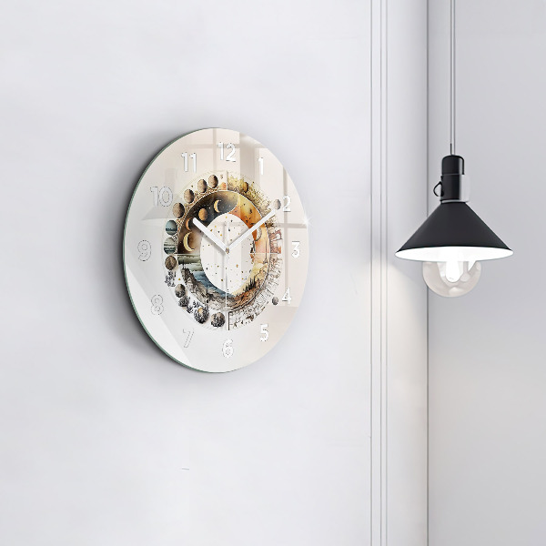 Kerek fali üvegóra Csillagászati óra