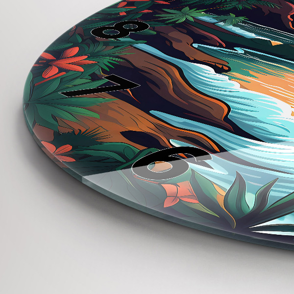 Kerek fali üvegóra Mesebeli naplemente