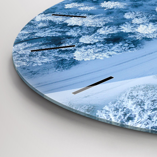 Kerek fali üvegóra Erdő drónból