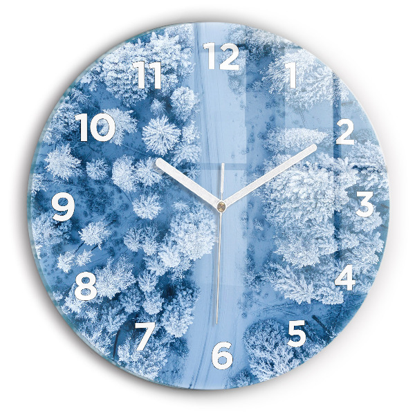 Kerek fali üvegóra Erdő drónból