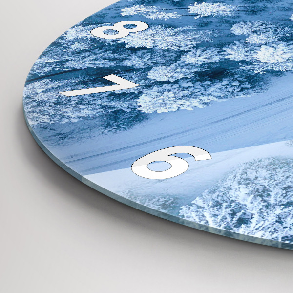 Kerek fali üvegóra Erdő drónból