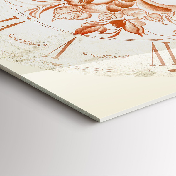 Szögletes üvegóra Római motívum