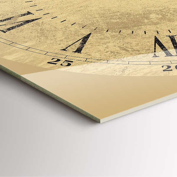 Szögletes üvegóra Barna római számok