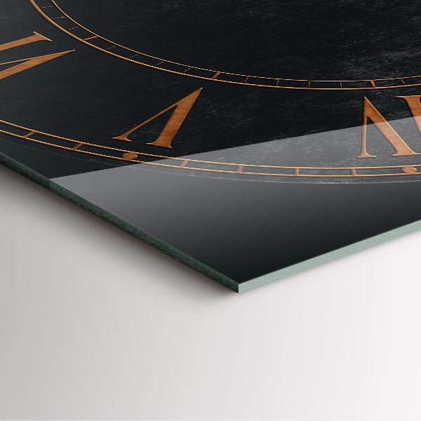 Szögletes üvegóra Régi római számok