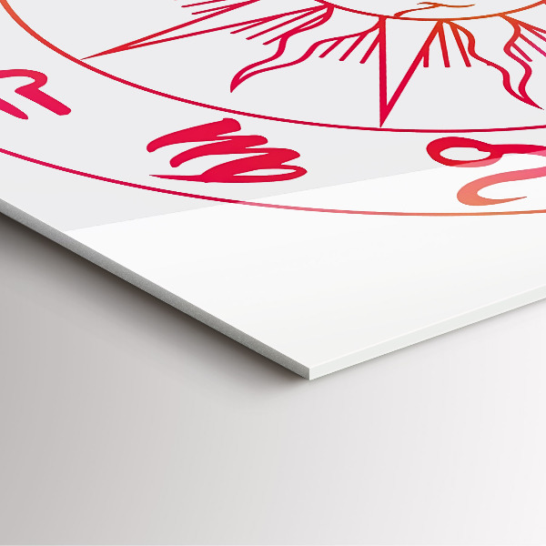 Szögletes üvegóra Színes csillagjegyek