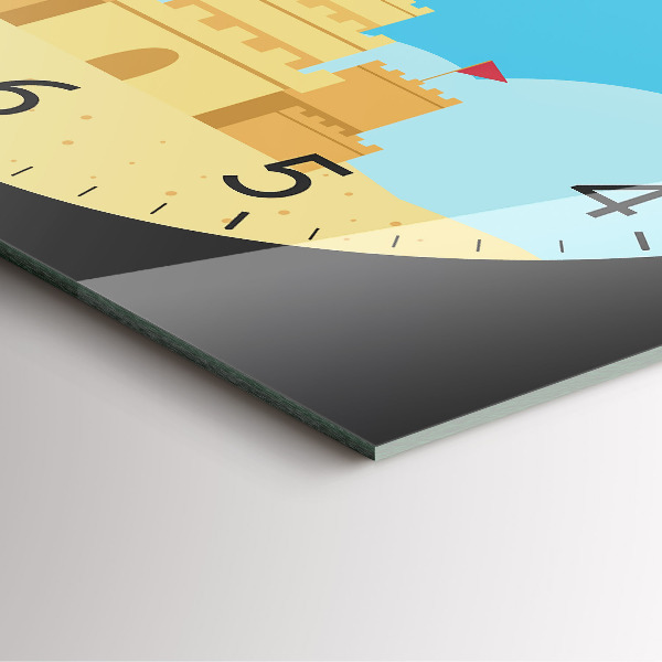 Szögletes üvegóra Homokvár