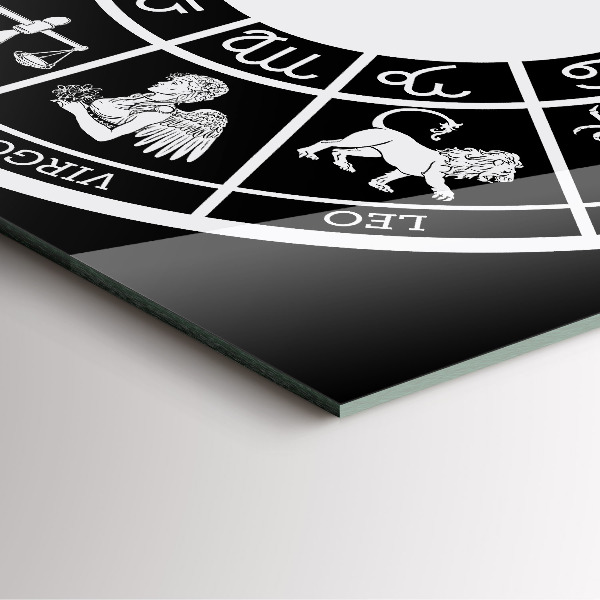 Szögletes üvegóra Zodiákus