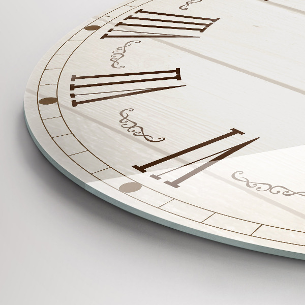 Kerek üvegóra Római számok