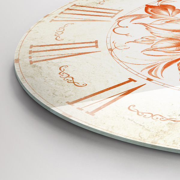 Kerek üvegóra Római motívum